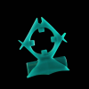 Ерекційне кільце з віброкулею ML Creation Batboy зелене