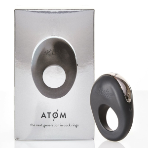 Кільце на пеніс з кліторальною стимуляцією Hot Octopuss Atom Cock Ring Clitoral Stimulator, чорне
