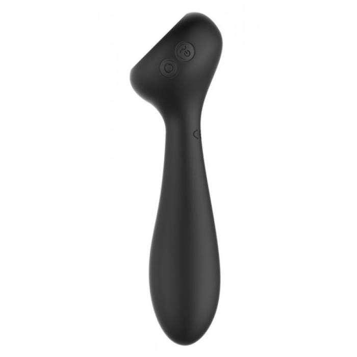 Універсальний вібратор із обігрівом CUPA Warming Vibrator двосторонній, чорний, 17.3 см