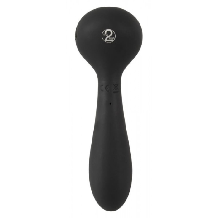 Універсальний вібратор із обігрівом CUPA Warming Vibrator двосторонній, чорний, 17.3 см