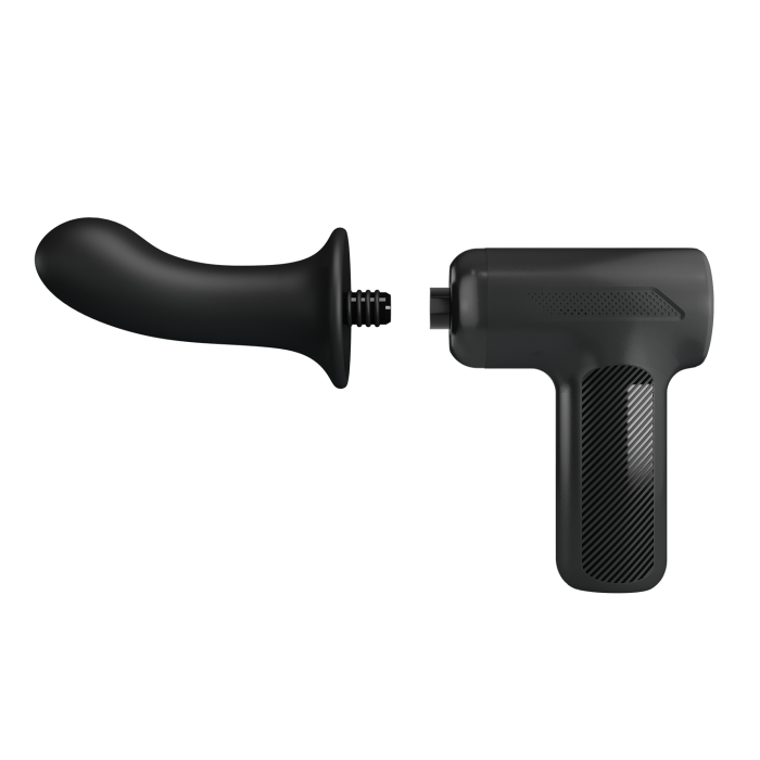 Вібромасажер пістолет Dj Doctor Massage Gun чорний, 12.1 х 3.8