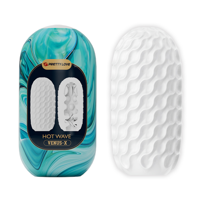Мастурбатор яйце Pretty Love Venus-X Egg рельєфний, 13.1 х 6.5 см