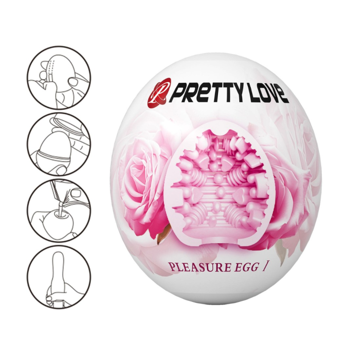 Мастурбатор яйце PRETTY LOVE Pleasure Egg, рожеве
