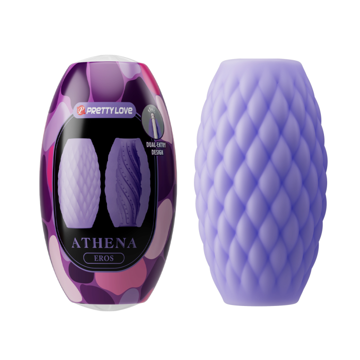 Мастурбатор яйце PRETTY LOVE Athena Eros фіолет, 7.6 х 4.2 см