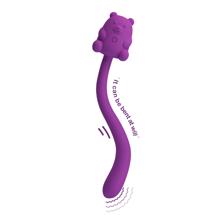 Точковий вібратор для клітора Pretty Love Cute Bear Flirting Stick гнучкий, 13,3 х 1,2 х 2,4 см