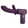 Вібромасажер пістолет Dj Doctor Massage Gun бузковий, 13.6 х 3.9 см