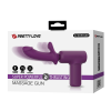 Вібромасажер пістолет Dj Doctor Massage Gun бузковий, 13.6 х 3.9 см