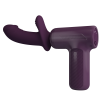 Вібромасажер пістолет Dj Doctor Massage Gun бузковий, 13.6 х 3.9 см