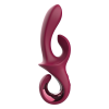 Вібратор-кролик Dreamtoys Glam Duo Vibrator з гачком ручкою, 22.7 х 4.2 см