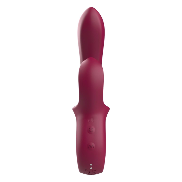 Вібратор-кролик Dreamtoys Glam Duo Vibrator з гачком ручкою, 22.7 х 4.2 см