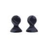 Вакуумні помпи для сосків Sportsheets Velvet Noir силіконові, чорні, 2 шт