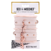 Наручники з хутром Sex & Mischief Peaches'n CreaMe з металевою фурнітурою, рожеві