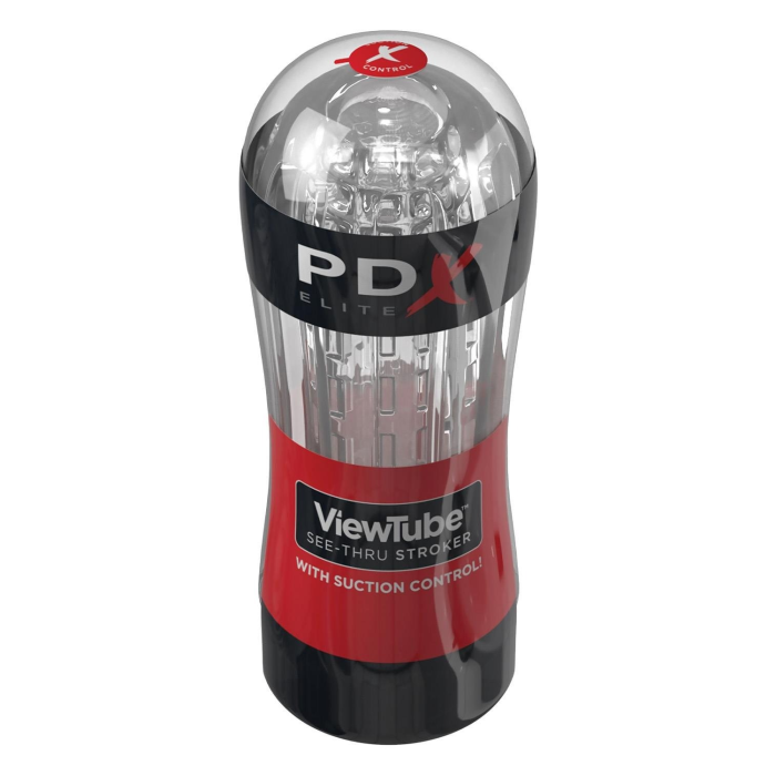 Мастурбатор Pipedream PDX Elite Viewtube See-Thru Stroker прозорий, 18.5 см