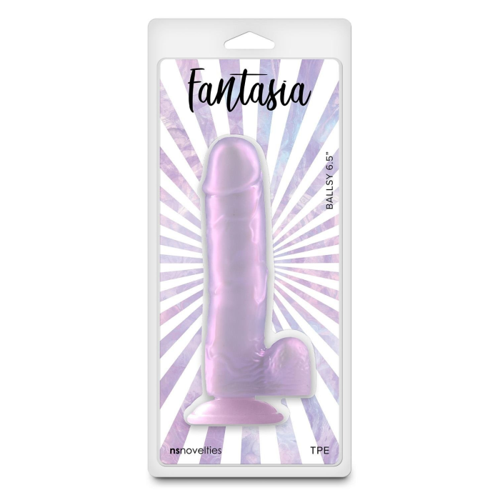 Фалоімітатор на присосці NS Novelties Fantasia Ballsy фіолетовий, 18.2 см