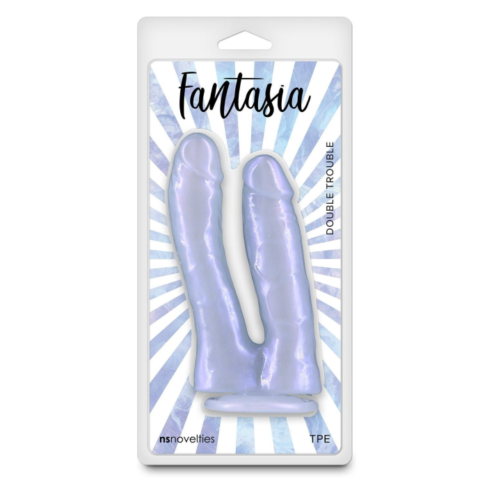 Фалоімітатор подвійний NS Novelties Fantasia фіолетовий, 17.4 см