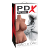 Мастурбатор-торс Pipedream PDX Plus Perfect 10 коричневий, 44.5 см