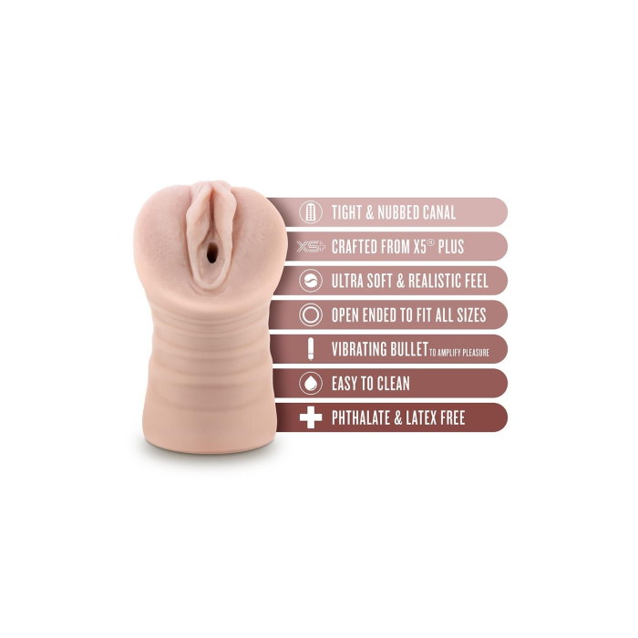 Мастурбатор вагіна Blush Enlust Ayumi з віброкулею, 12 см