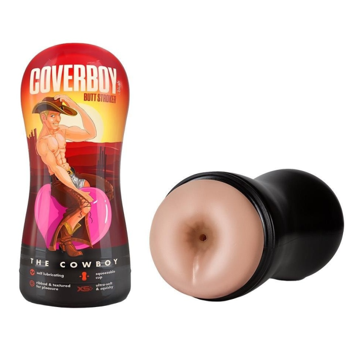 Мастурбатор анус Blush Coverboy Cowboy бежевий, 18.5 см