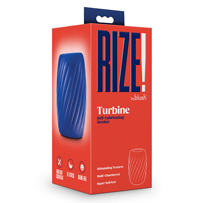 Мастурбатор Blush Rize, що самозмазується, синій, 10.1 см