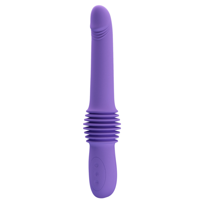 Вібратор з фрикціями Pretty Love Pazuzu Thrusting, фіолетовий, 29.2 х 3.2 см
