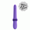 Вібратор з фрикціями Pretty Love Pazuzu Thrusting, фіолетовий, 29.2 х 3.2 см