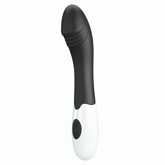 Вібратор для точки G Pretty Love Elemental Vibrator чорний, 19 х 3.2 см