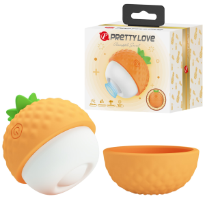 Кліторальний пульсатор PRETTY LOVE Pineapple Secret помаранчевий, 5,7 х 5,1 см