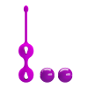 Вагінальні кульки PRETTY LOVE Kegel Tighten Up, фіолетові, 3.2 см