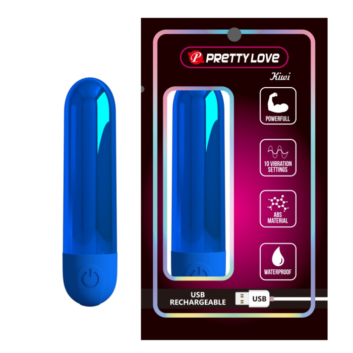 Віброкуля Pretty Love Kiwi синя, 8 х 1.8 см