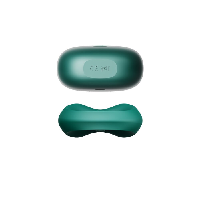 Ерекційне смарт-віброкільце Zalo Apis Turquoise Green, до 4 годин роботи, зарядний кейс