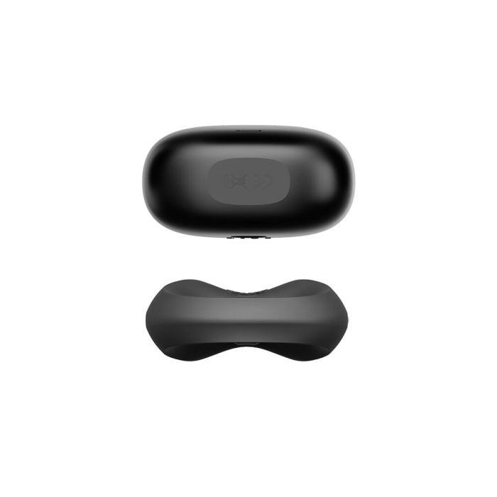 Ерекційне смарт-віброкільце Zalo Apis Obsidian Black, до 4 годин роботи, зарядний кейс