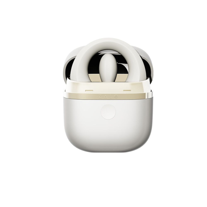 Ерекційне смарт-віброкільце Zalo Apis Ivory White, до 4 годин роботи, зарядний кейс