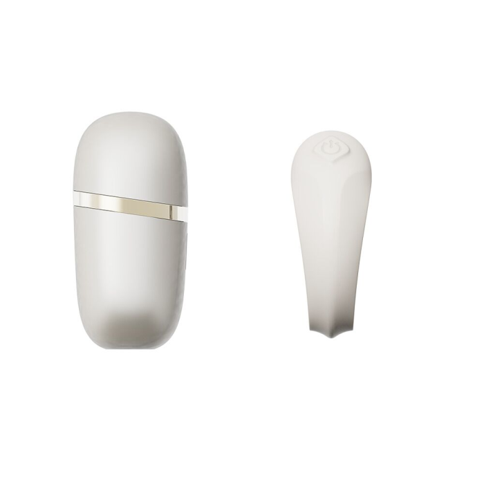 Ерекційне смарт-віброкільце Zalo Apis Ivory White, до 4 годин роботи, зарядний кейс