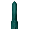 Смарт-вібратор Zalo Ares Turquoise Green, підігрів, 3 мотори, язичок для клітора, стимуляція точки G