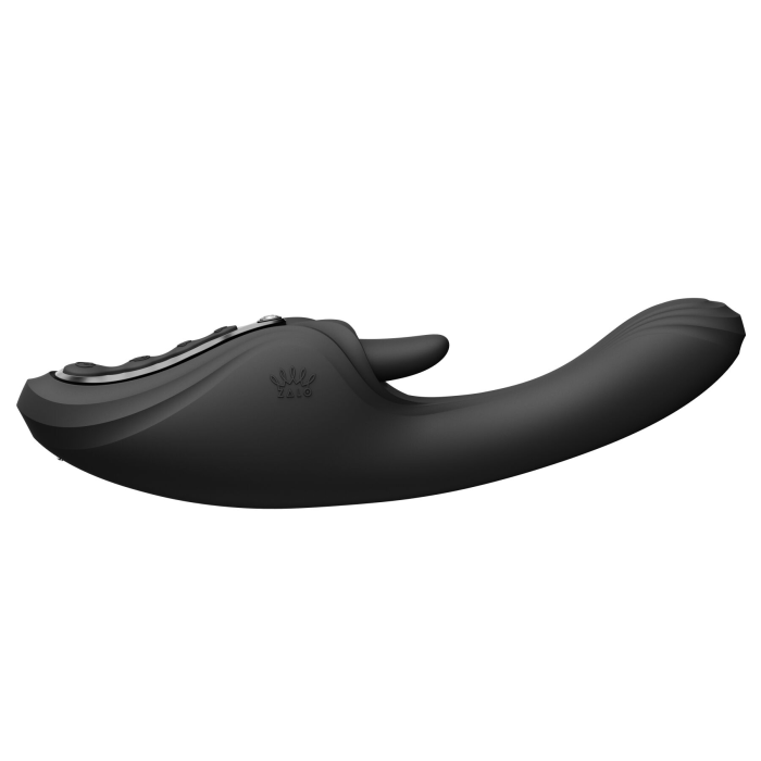Смарт-вібратор Zalo Ares Obsidian Black, підігрів, 3 мотори, язичок для клітора, стимуляція точки G
