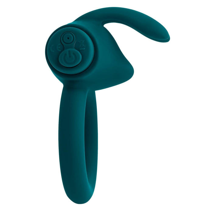 Ерекційне кільце з віброкулею Evolved Playboy Bunny Buzzer, зелене