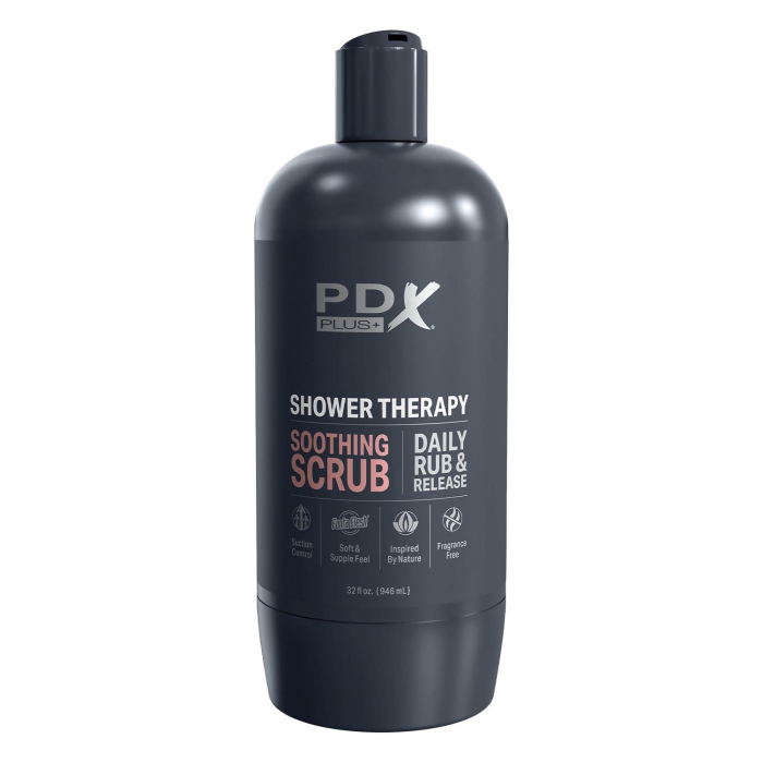 Мастурбатор у колбі Pipedream PDX Plus Shower Therapy чорний, 28.5 см