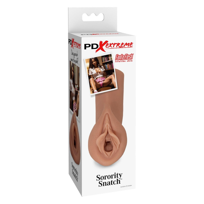 Мастурбатор Pipedream PDX Extreme Sorority Snatch коричневий, 13.5 см