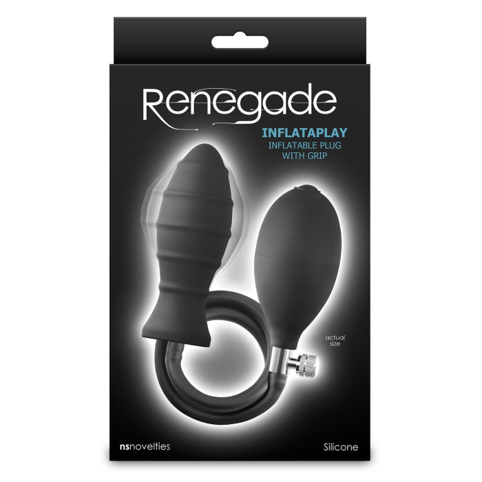 Анальная пробка с накачкой NS Novelties Renegade черная, 69.2 см