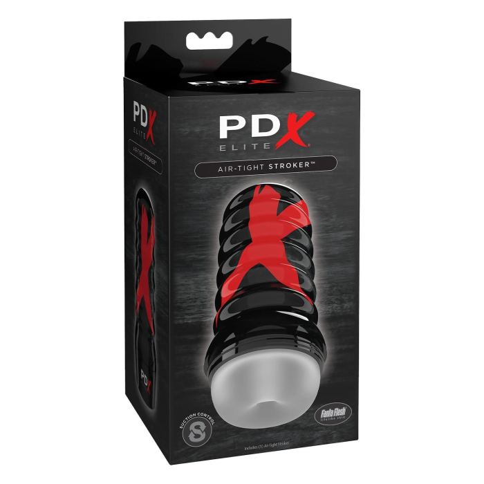 Мастурбатор нереалістичний Pipedream PDX Elite у чорній колбі, 19.1 см