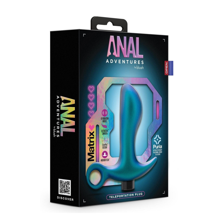 Масажер простати Blush Anal Adventures з вібрацією, 11.5 см