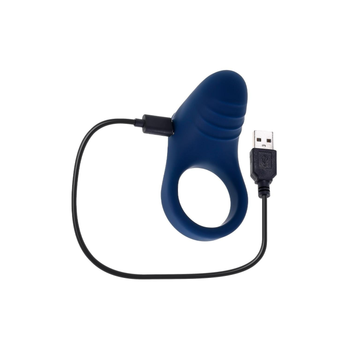 Ерекційне віброкільце Evolved Playboy синє, 7.8 см