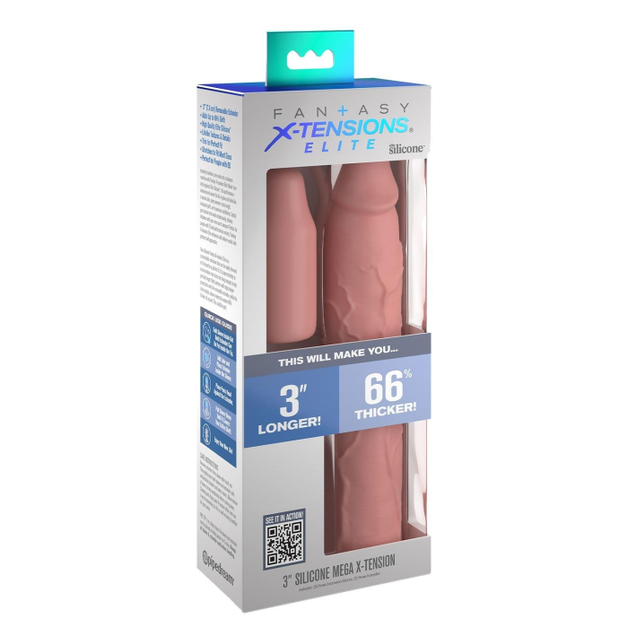 Насадка на пеніс Pipedream Fantasy X-tensions Elite бежева, 23 см