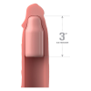 Насадка на пеніс Pipedream Fantasy X-tensions Elite бежева, 23 см