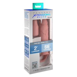 Насадка на пеніс Pipedream Fantasy X-tensions Elite бежева, 21 см