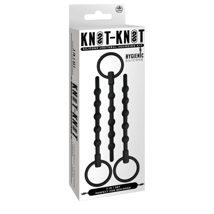 Набір уретральних катетерів NMC Knot Knot чорний, 3 шт