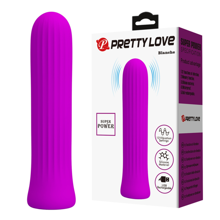 Міні-вібратор PRETTY LOVE Blanche фуксія, 10 х 2 см