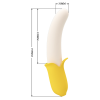 Вібратор у формі банана Pretty Love Banana Geek з фрикціями, 19.5 х 3.1 см