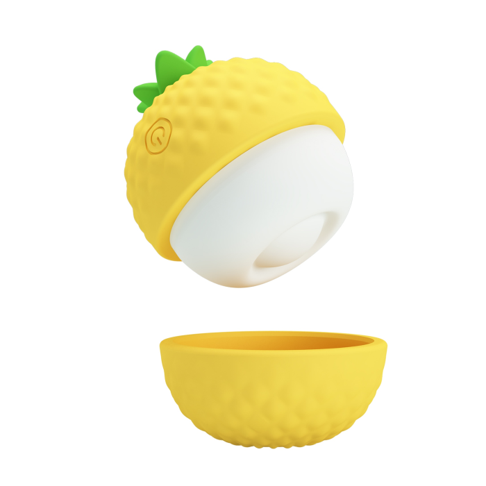 Кліторальний пульсатор PRETTY LOVE Pineapple Secret жовтий, 5,7 х 5,1 см