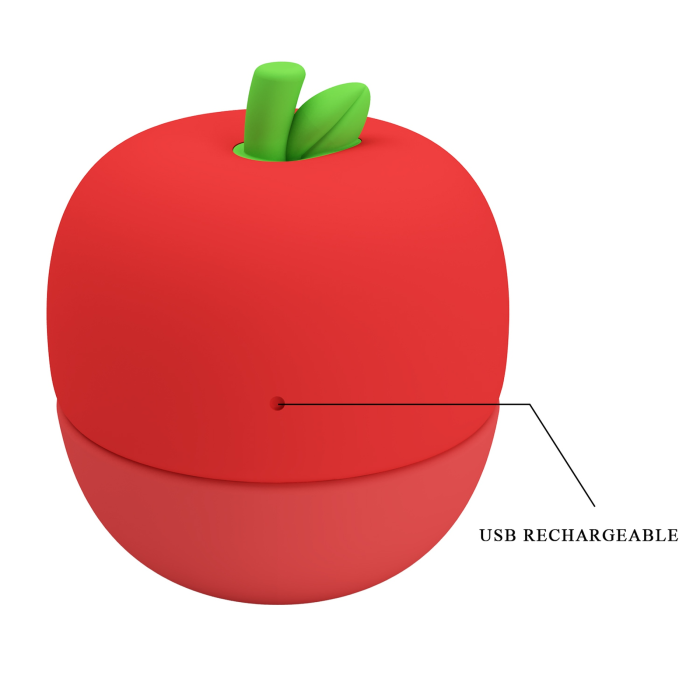 Кліторальний стимулятор Pretty Love APPLE Secret, червоний